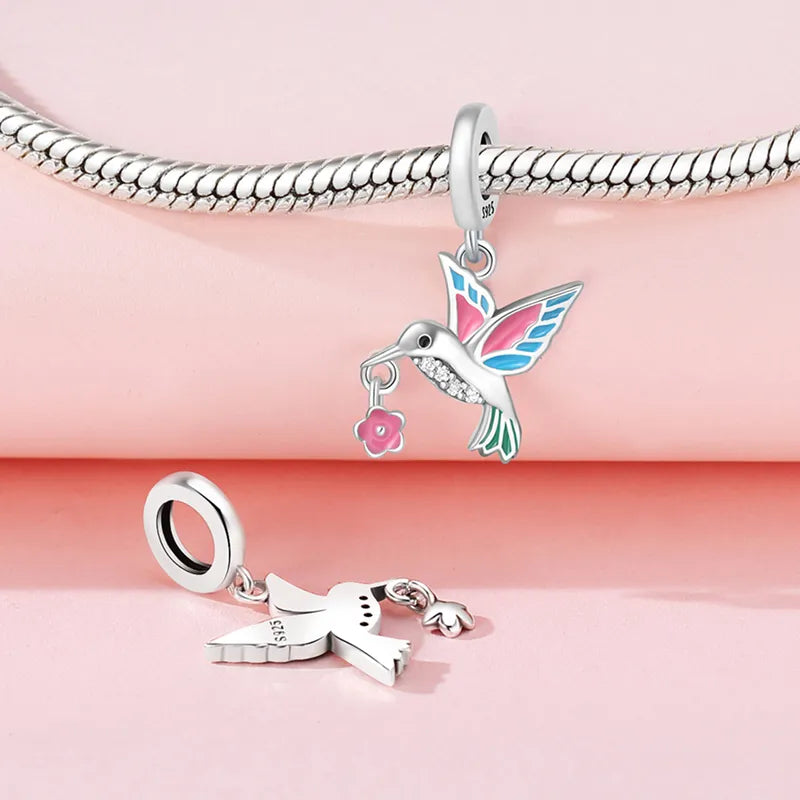 1 Piece 0.93*2.3cm 1*2.1cm 925 Sterling Silver Animal Pendant Jewelry Accessories