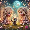 Twin Girls - Crystal Rhinestone Diamond Painting