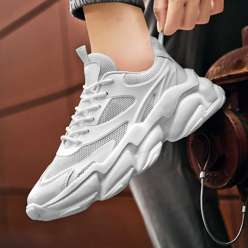 2022 Fashion Sneakers Men White Shoes Platform Trend Casual Comfortable Black Shoes Mens Chunky Sneaker Designer Free Shipping