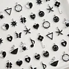 Cool Silver Black Alloy Pendants DIY Fashion Accessories