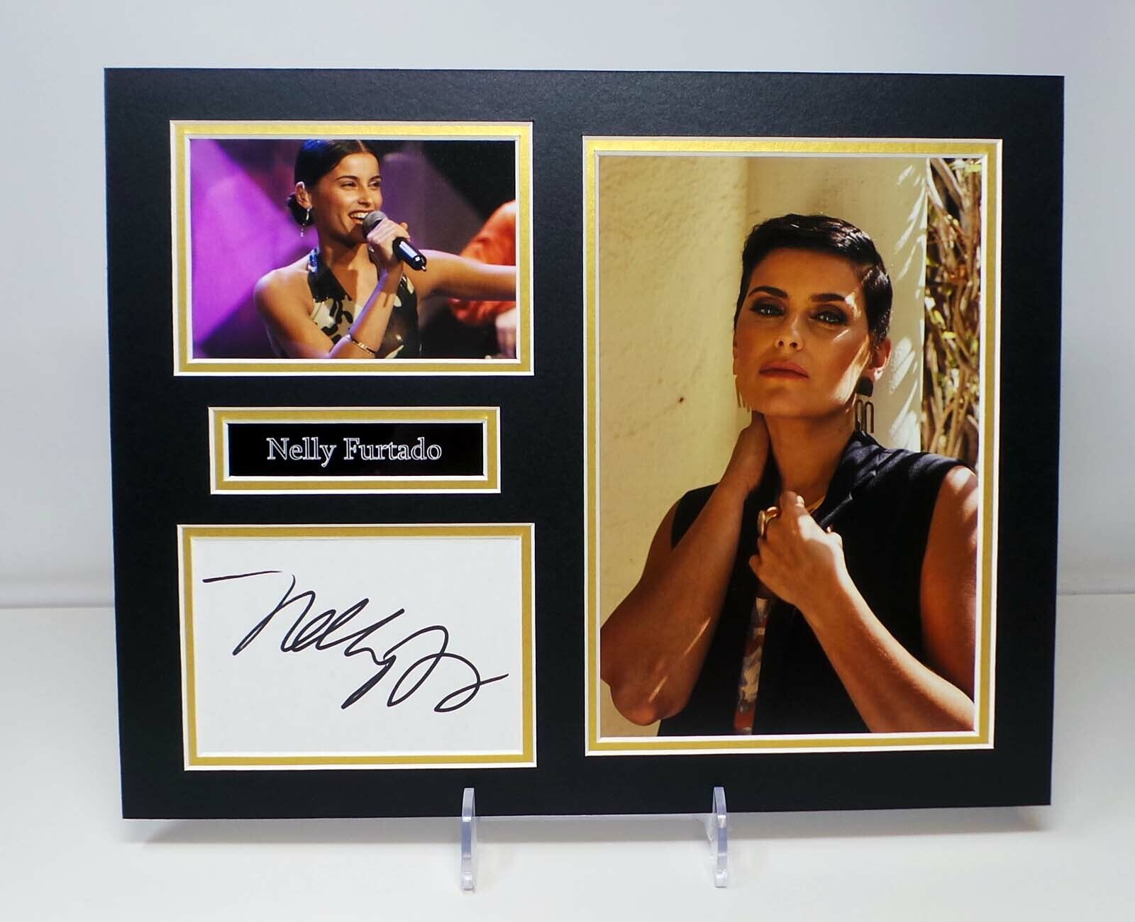 Nelly FURTADO Signed Mounted Photo Poster painting Display AFTAL RD COA Singer Songwriter