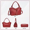 Damen Handtasche Leder Henkeltasche Top Griff Tasche Vintage Weiches Umh&auml;ngetasche Schultertasche f&uuml;r Frauen Arbeit Schule Shopper Reise