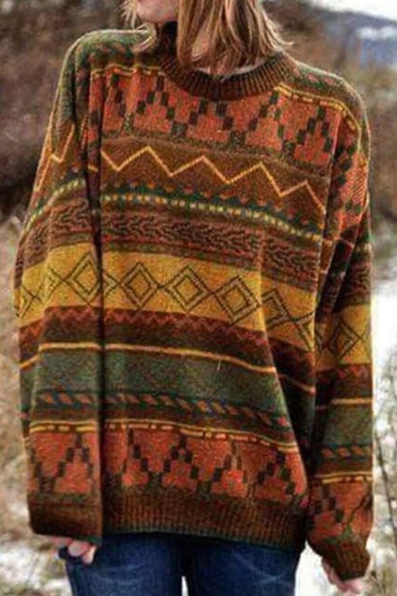 WARM AFTERNOONS JACQUARD SWEATER TOP main image 1