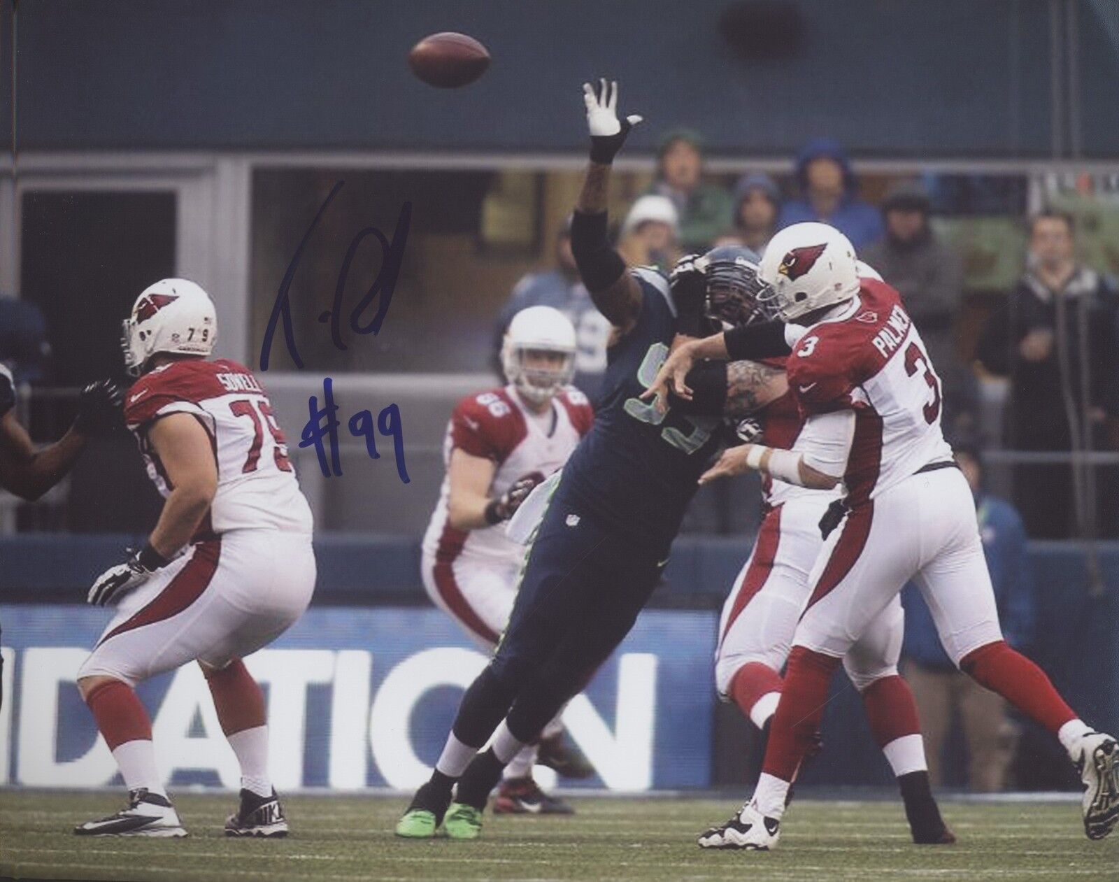 Tony McDaniel 8x10 Photo Poster painting Autographed Signed AUTO Seahawks SPH 0005