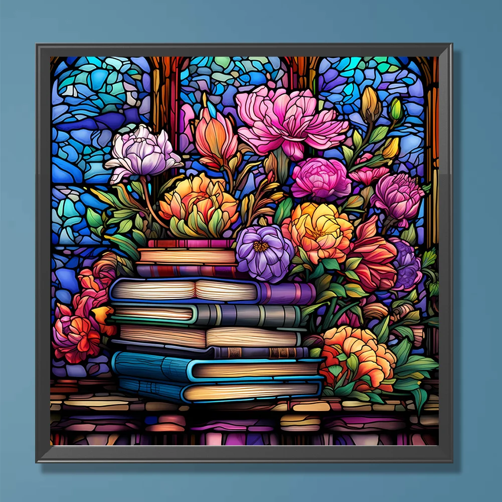 DIY Paint By Number 40*40cm - Book Flower