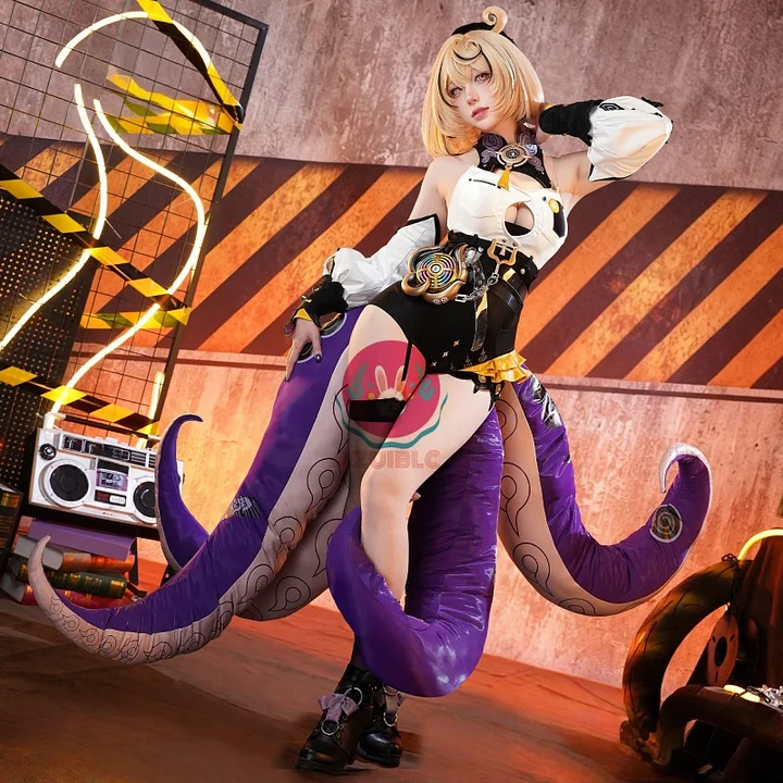 Azuiblc ゼンゼロ イドリー コスプレ衣装 帽子付き 金属アクセサリー