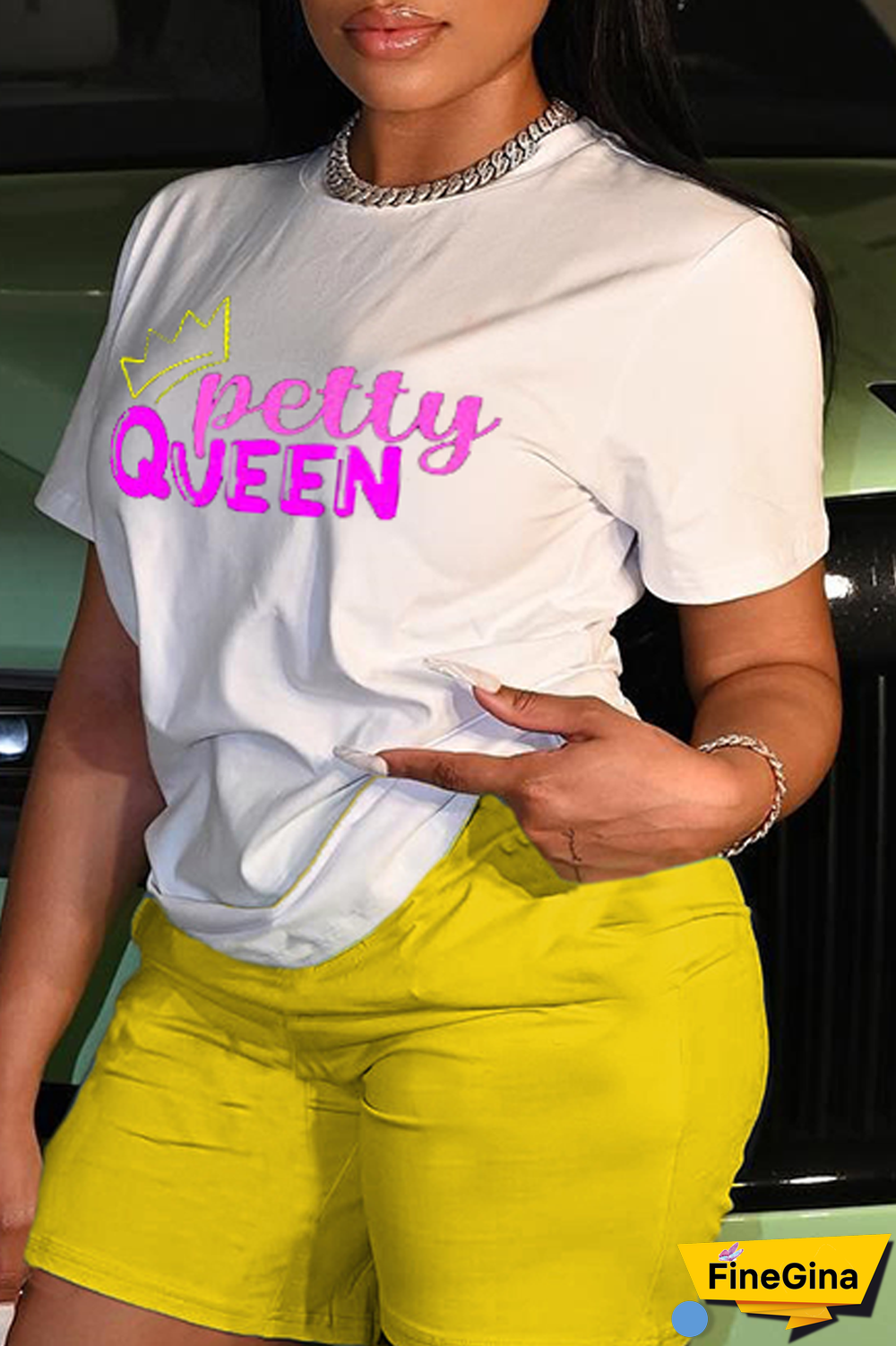 Navy Blue Casual Street Print Patchwork Letter O Neck T-Shirts