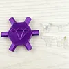 3D Printed Hexagonal Diamond Painting Pen with 5 Replacement Tips Diamond Painting Art Drill Bead Dot Pen Kit for Adults Beginners (Purple)