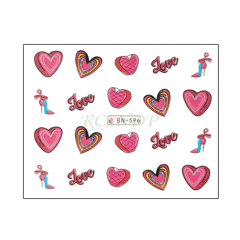 Water sticker for nail art decoration slider skull witch with rose flower watercolor ink design decal lacquer accessoires