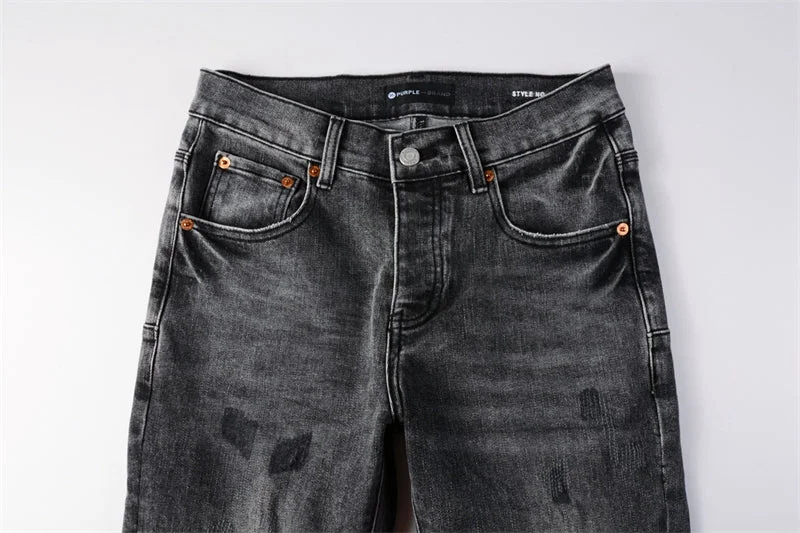 Purple Fashion Jeans 9102