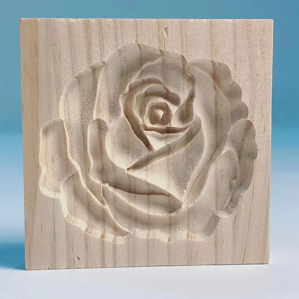 Purexcellent&trade; Household wooden rose cookie mold