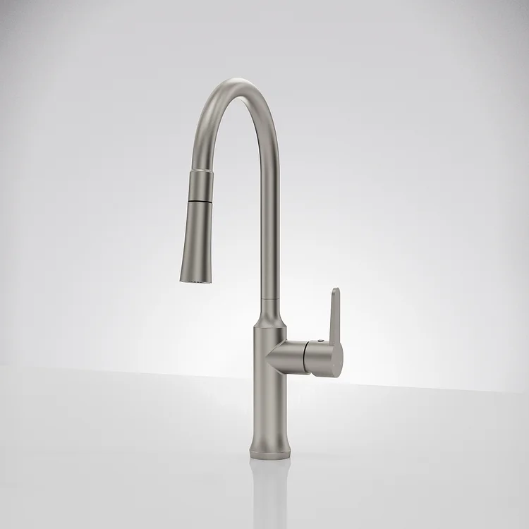 EVERSTEIN Power Boost Pull-Down Kitchen Faucet Brushed Nickel SFS-1174-NK