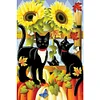 (40*60cm)Black Cat - Full Round Drill Diamond Painting