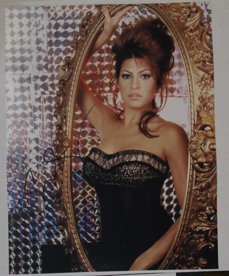 Eva Mendes Signed Autographed Glossy 11x14 Photo Poster painting - COA Matching Holograms