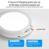 Rechargeable Ceiling Light with Remote Control Motion Sensor Battery Operated Lights for Shower Pantry Shed Hallway Porch Garage Stairs