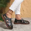 Gioiacombo&trade; Nuovi sandali cavi casual in pelle da donna