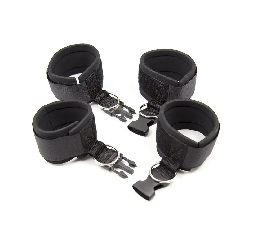 Wrist and Ankle Cuffs with Quick Release Buckle - Rose Toy