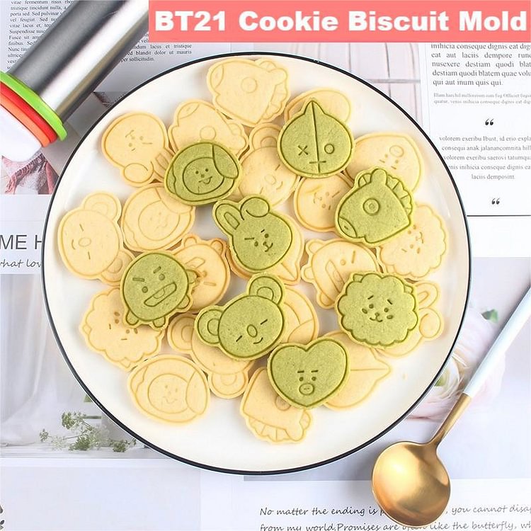 BT21 Cookie Biscuit Mold Set