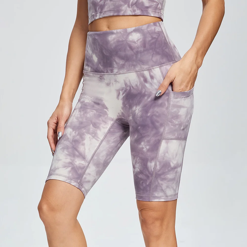 Tie dye running shorts