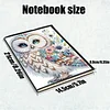 2pcs Owl Partial DIY 50 Pages A5 Diamond Painting Notebook for Study Drawing