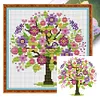 Four Seasons Tree-Spring-14CT Stamped Cross Stitch 18*18cm/7.09*7.09in tapestrymarket