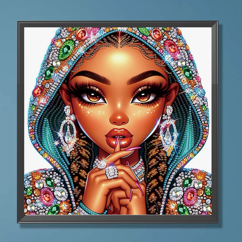 Diamond Painting - Partial Special Shaped Drill - Flower Beauty(Canvas|30*30cm)