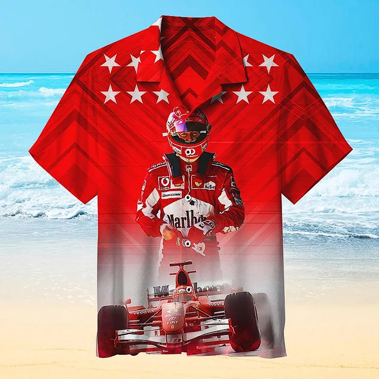 Michael Schumacher F1 Racing car summer short sleeves and shirts