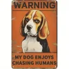 Warning Beware Of Dog - Vintage Metal Signs(12*16Inch)
