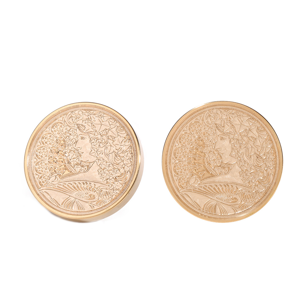 

30mm Retro Cartoon Round Sealing Wax Brass Head - Wax Seal Stamp, 501 Original