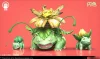 1/20 Scale World Zukan Evolution of Venusaur Set - Pokemon Resin Statue - Wang Wang Studio