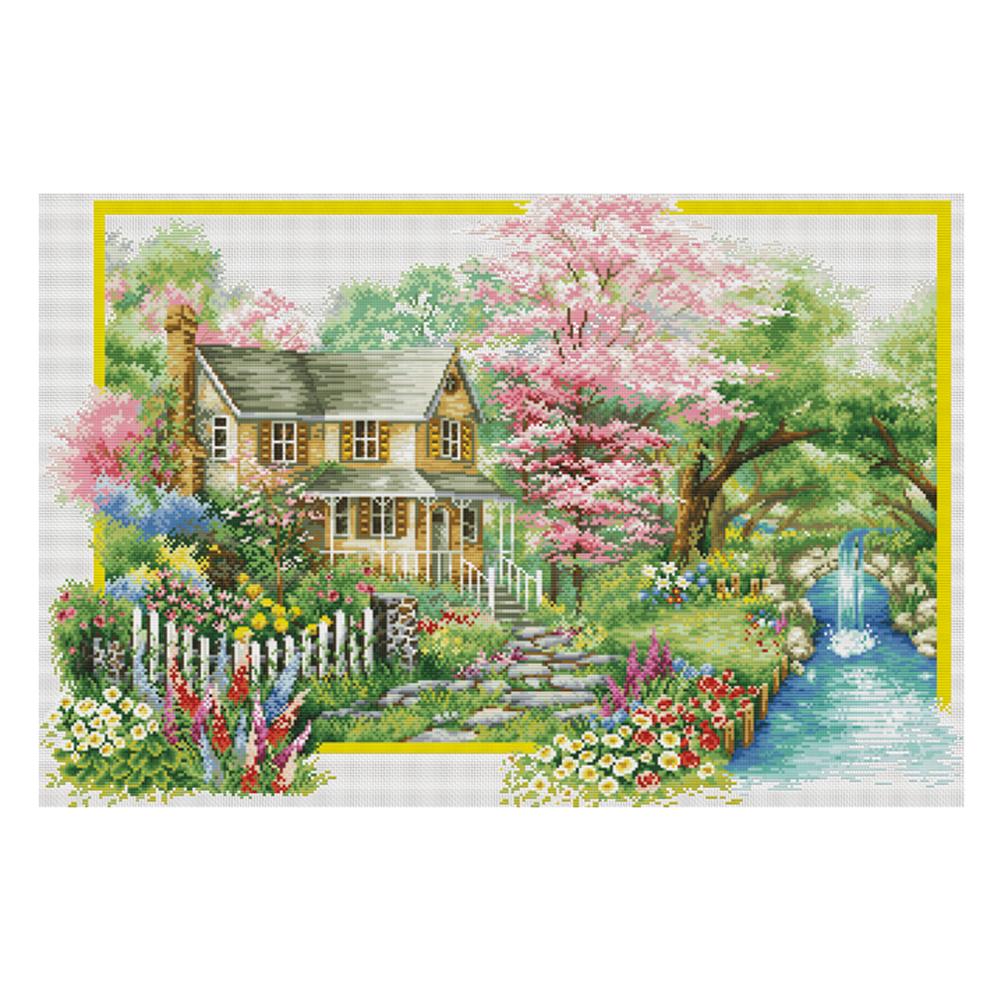 

Spring - 11CT Stamped Cross Stitch - 85*58cm, 501 Original