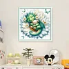 Lotus Dragon-11CT Stamped Cross Stitch 50*50cm/19.69*19.69in