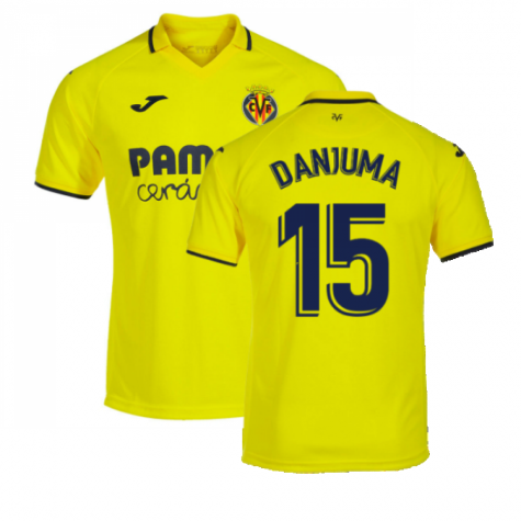 Villarreal Arnaut Danjuma 15 Home Shirt Kit 2022-2023