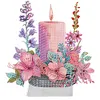 【Clearance Sale】DIY Cles Pink Flowers-Diamond Painting Ornaments（Single-Sided)