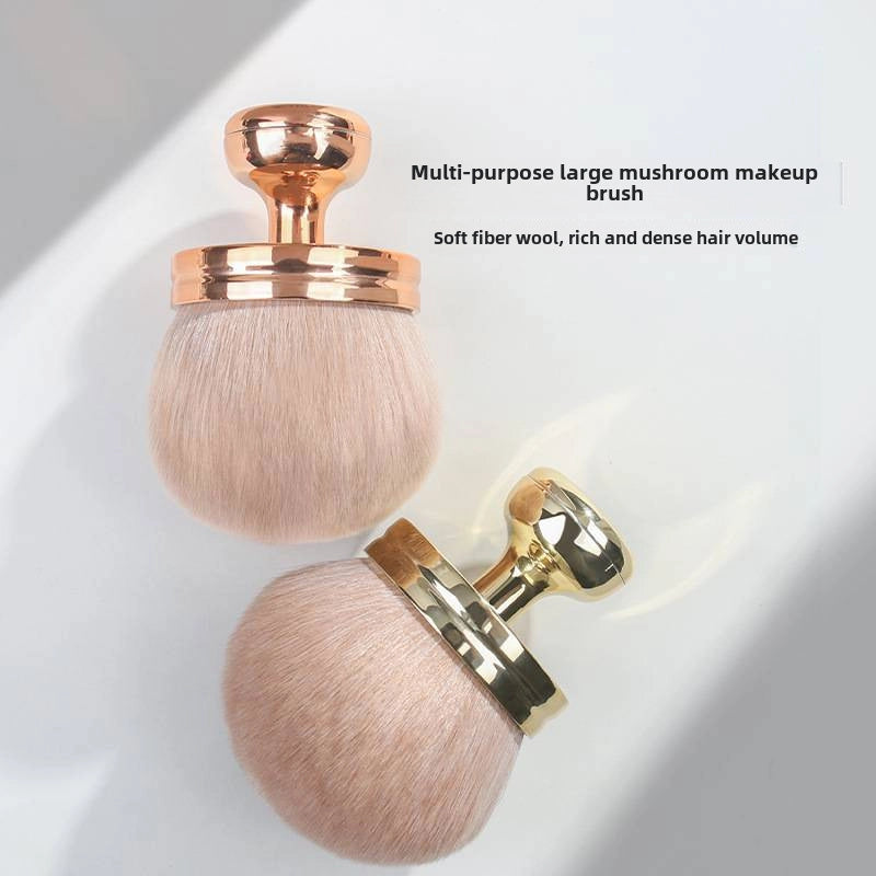 Portable Single Multi-use Large Mushroom Head Makeup Brush Powder Blush Brush Hot Makeup Tools