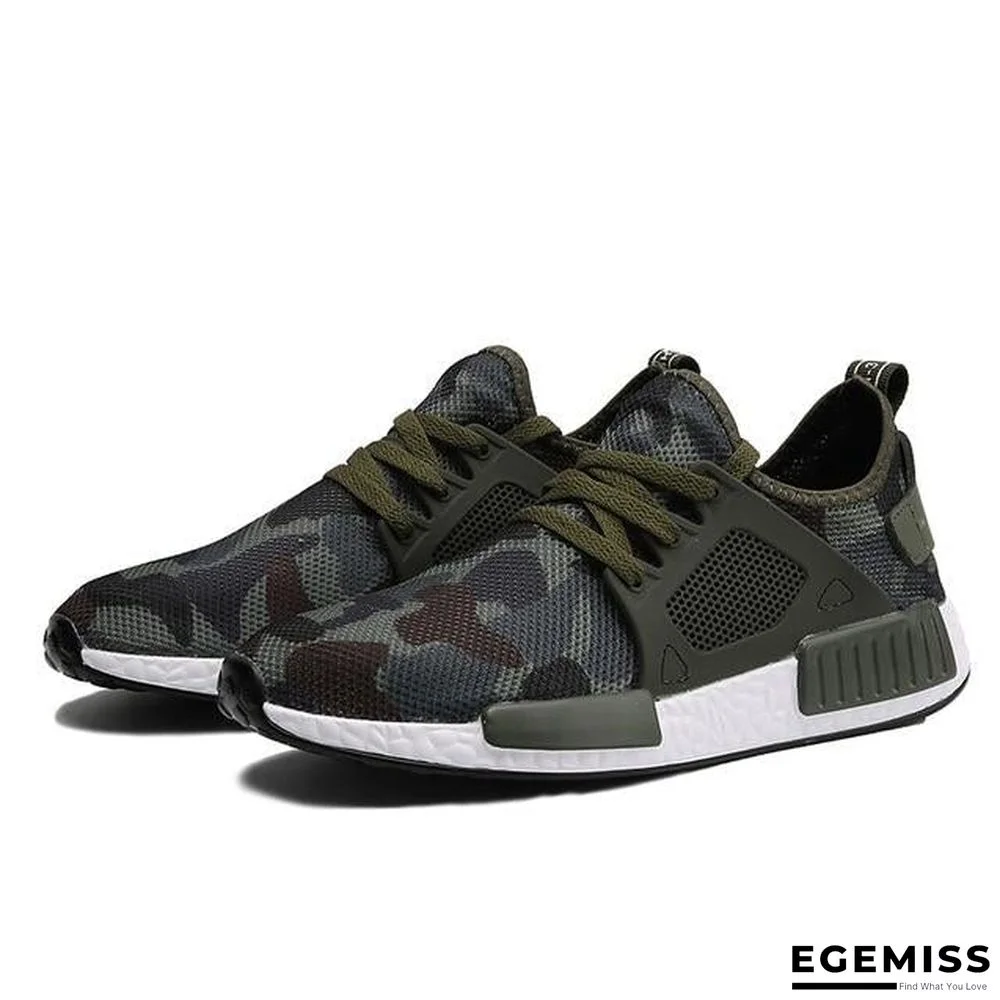 Men Casual Army Green Camouflage Footwear Sneakers Shoes | EGEMISS