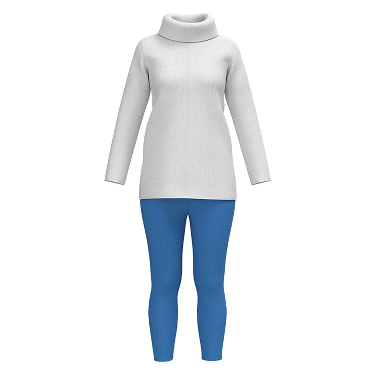 Kids Children Inside Out 2 (2024) Sadness Outfits Cosplay Costume Halloween Carnival Suit