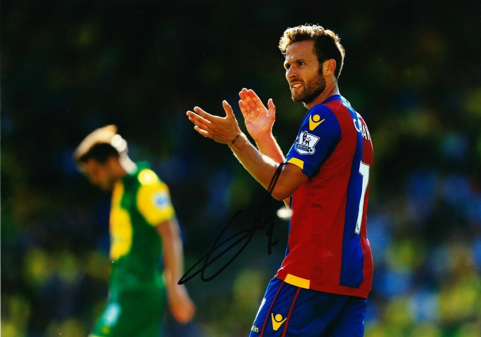 Yohan Cabaye Signed 12X8 Photo Poster painting France CRYSTAL PALACE Signature AFTAL COA (1928)