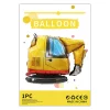 10PCS Public Transit Truck Car Plane Aluminum Film Balloons Kids Birthday Party Celebration Decors
