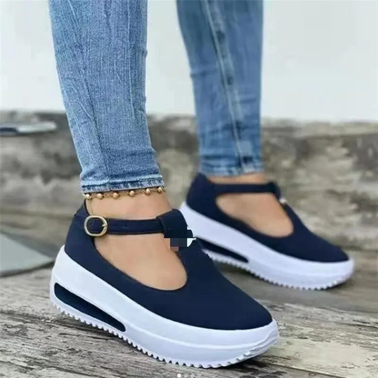 Breakj Breakj 2025 Summer New Fashion Round Head Shakes The Bottom Of The Women's Sports Wind-Thick-Soled Sandals
