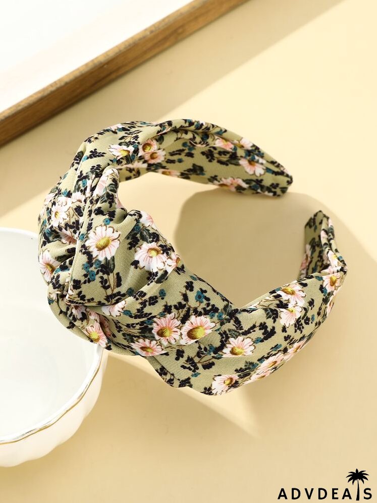 3pcs Flower Print Hair Accessory Set