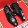 Slip-On Low-Cut Upper Round Toe Tassel Elegant Men's Dress Shoes -Dress Shoes