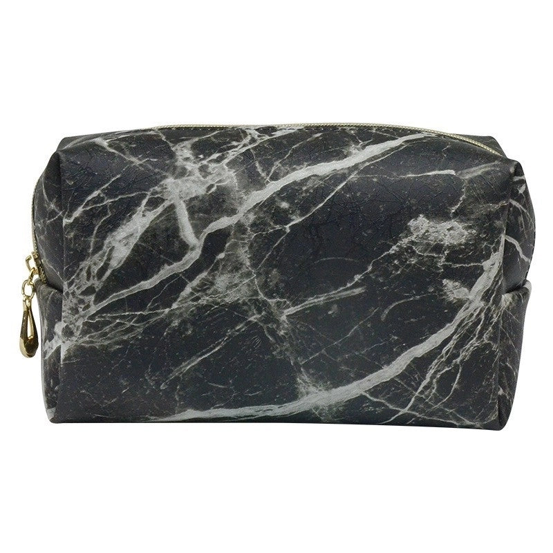 Basic Solid Color Pu Leather Square Makeup Bags