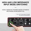 MD22 Audio Sound Card 48V Phantom Power USB Audio Interface for Guitar Recording