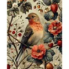 (US Only)Paint By Numbers Kit On Canvas DIY Oil Art Flower Bird Home Wall Decor 40x50cm