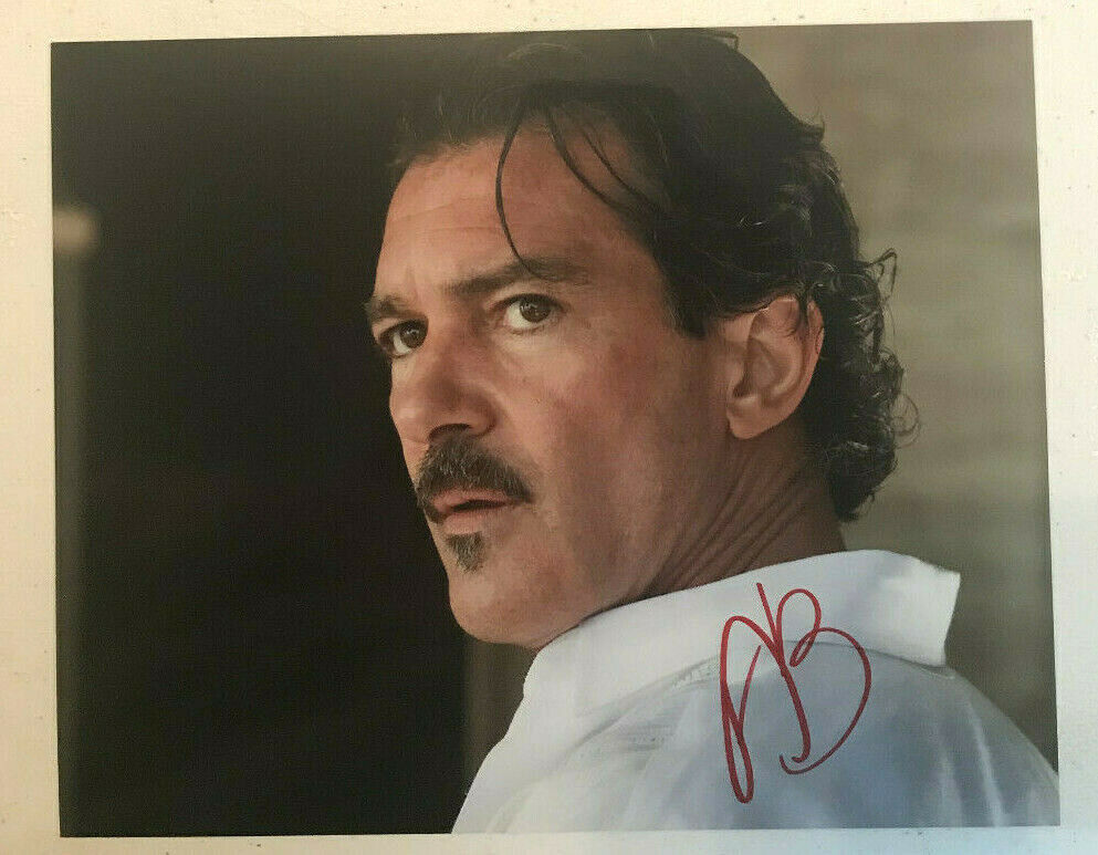 ANTONIO BANDERAS Celebrity Hand Signed Autographed 8x10 Photo Poster painting w/Holo COA