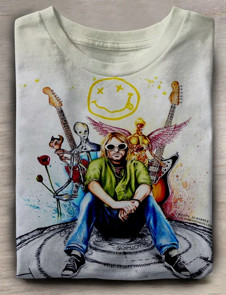 Eagerlys Kurt Cobain T-shirt Eagerlys