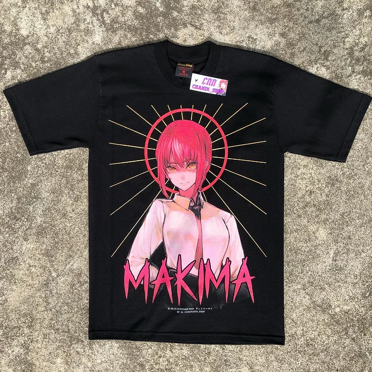 Pure Cotton Chainsaw Man Makima Aesthetic T-shirt weebmemes