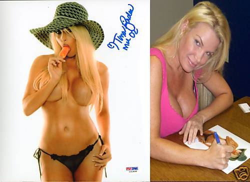 Tina Jordan Signed Playboy Playmate 8x10 Photo Poster painting PSA/DNA COA Topless Picture Auto