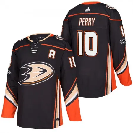 Men's  Anaheim Ducks #10 Corey Perry Black Stitched NHL Jersey F86N